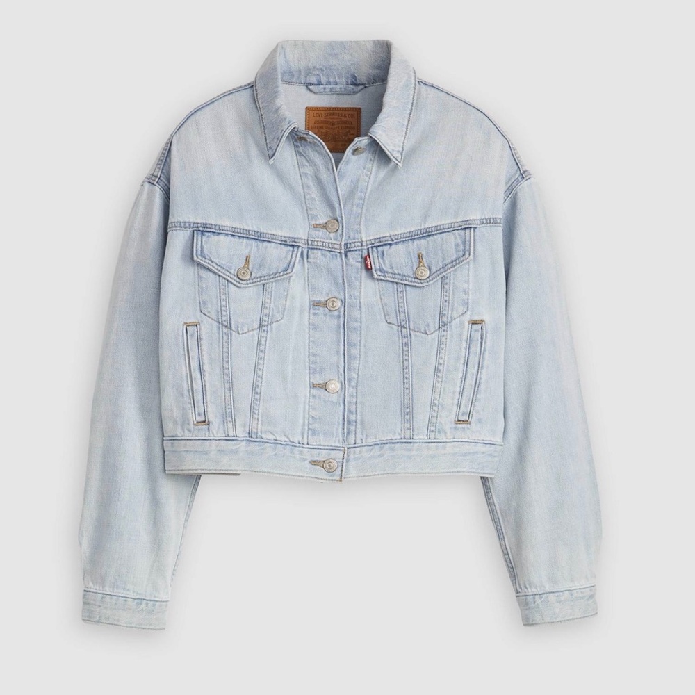 NWT Levi’s Light Wash Cropped Denim Jacket